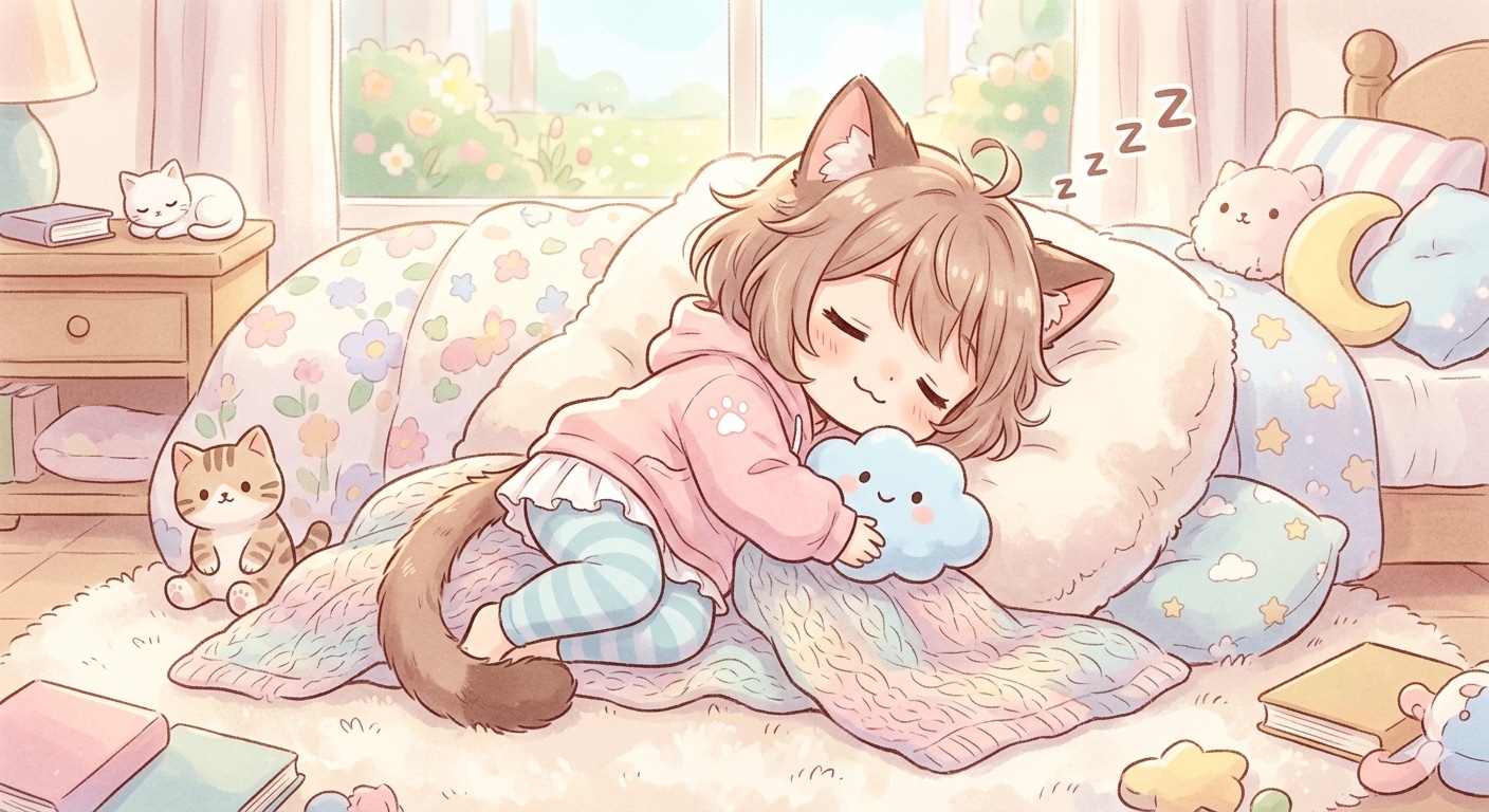 お昼寝タイム | の人気AIイラスト・グラビア