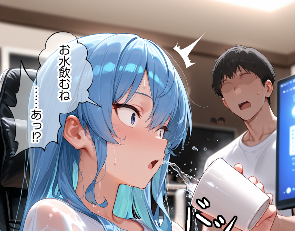 星街すいせい#3 慌てて水をぶっかけっちゃったすいせい