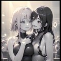黒づくめさんライブリハーサル ⑦ (漫画風) 4枚目