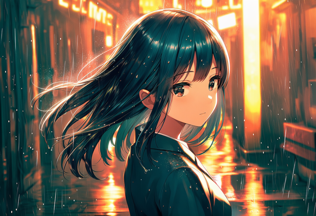 カラスの濡れ羽色