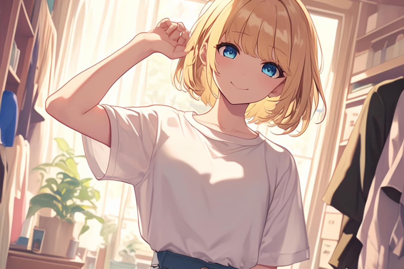 マッシュカットの子✨61 | の人気AIイラスト・グラビア