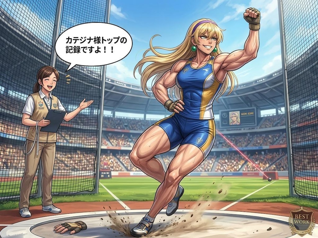 カテジナのハンマー投げ。