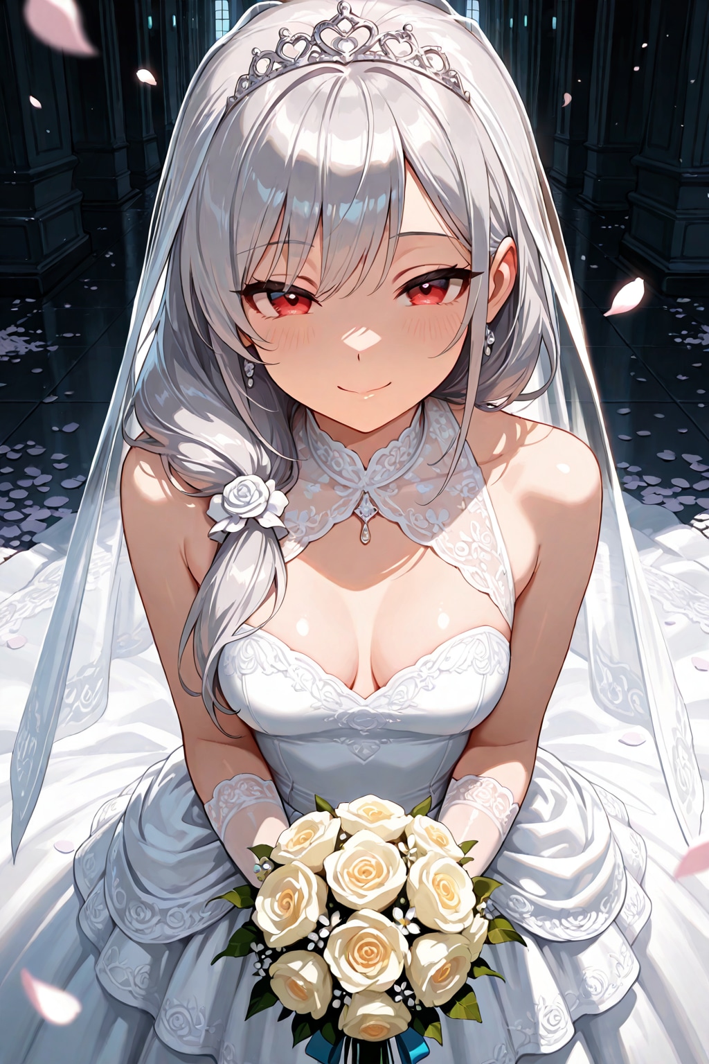 ウェディングドレス姿の同期(企画参加)