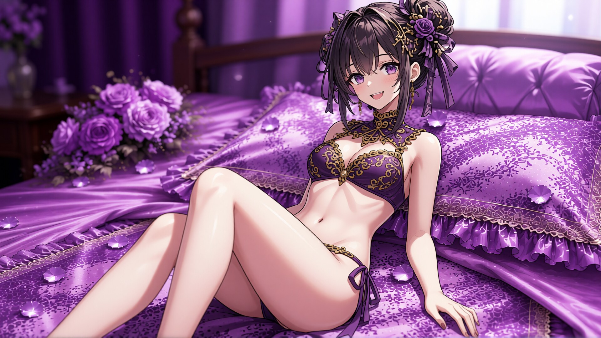 黒髪少女と水着　その5-5