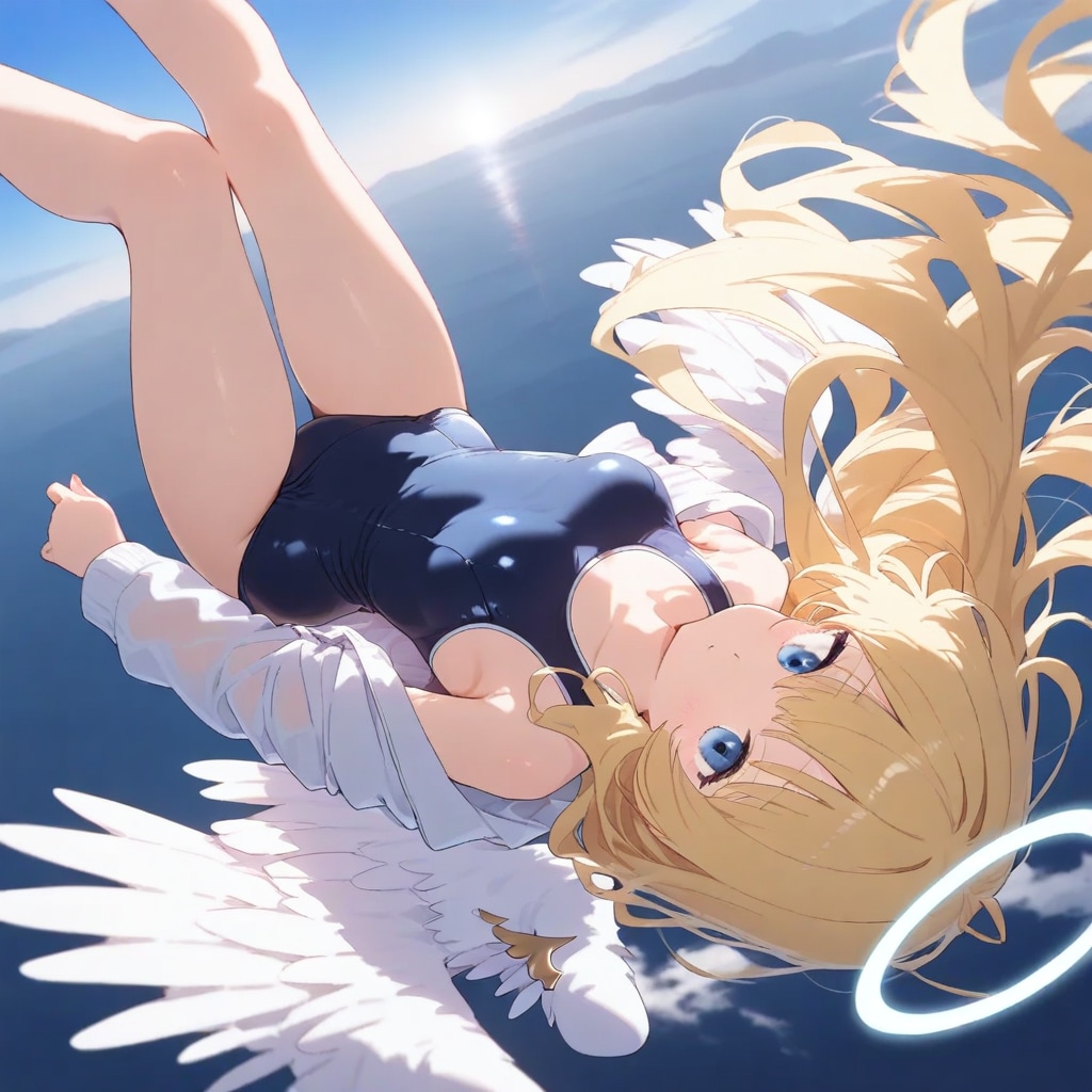 天使ちゃん　そんなスク水で大丈夫か？