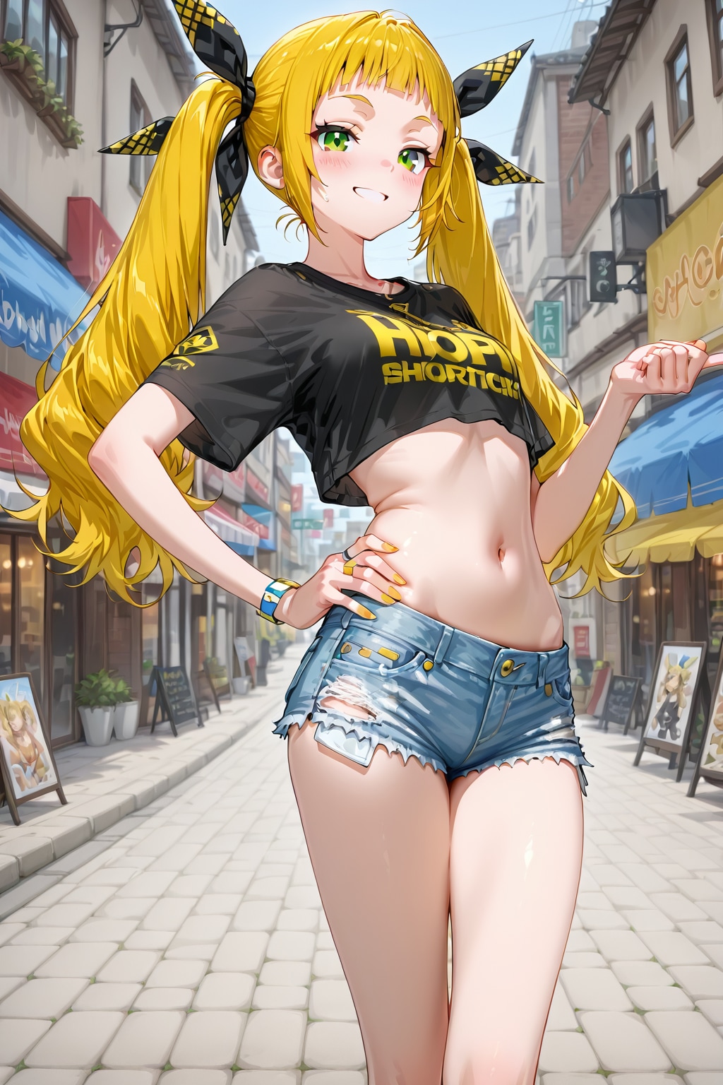 ホットパンツ姿のQILINちゃん