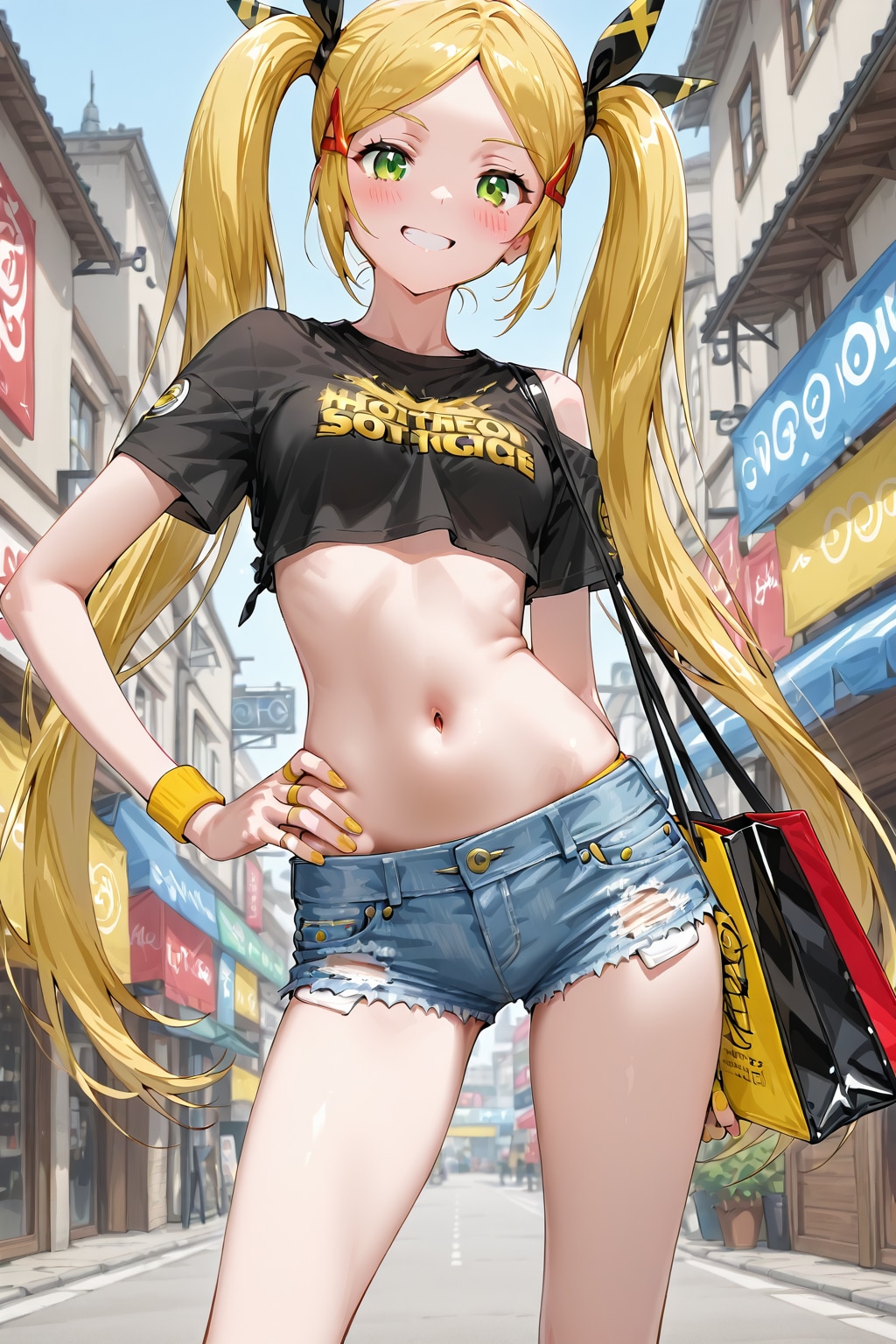 ホットパンツ姿のQILINちゃん