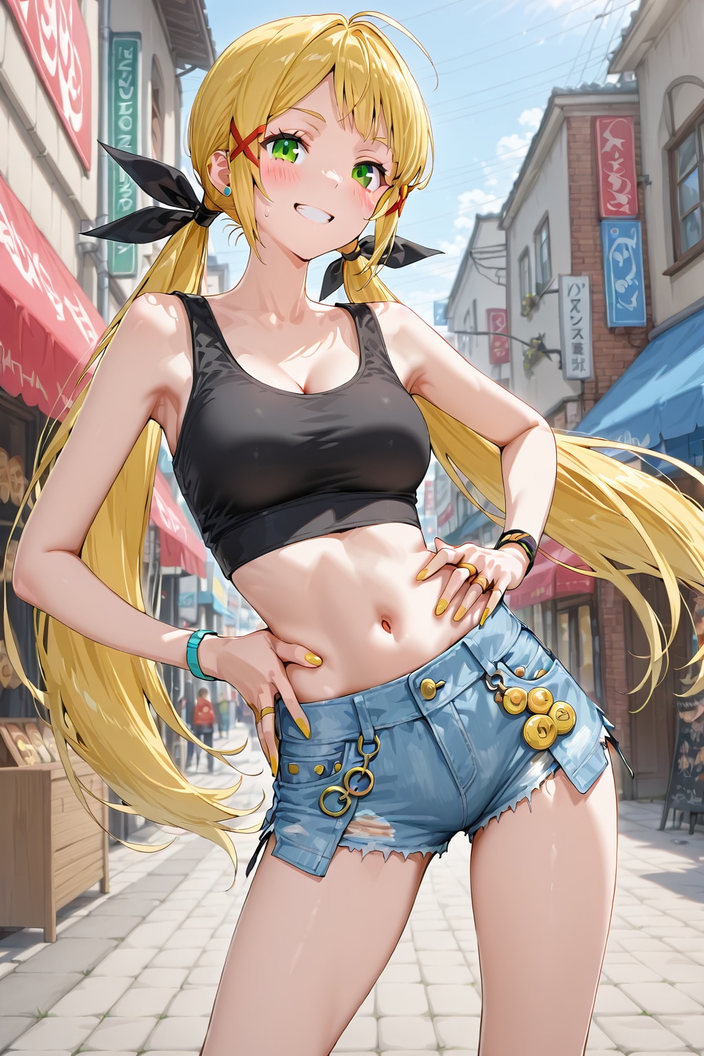 ホットパンツ姿のQILINちゃん