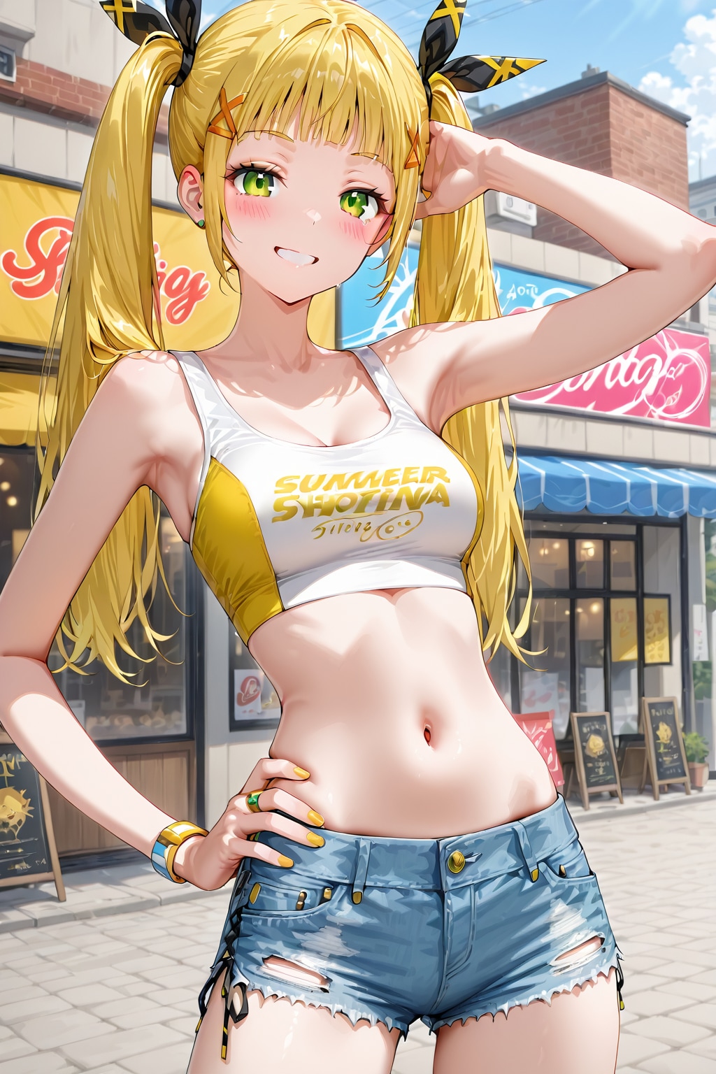 ホットパンツ姿のQILINちゃん