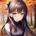 紅葉と美少女たち 4枚目