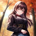 紅葉と美少女たち 3枚目