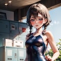 競泳水着少女 8枚目