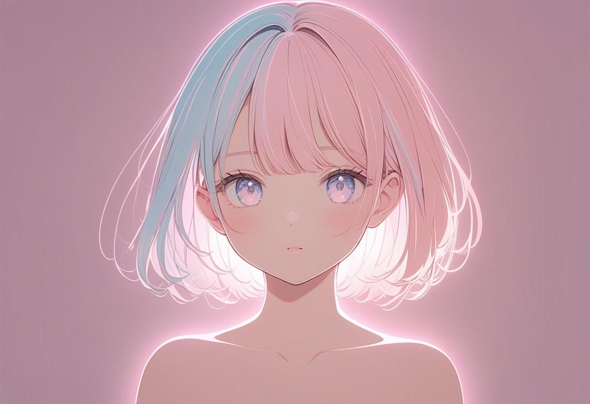 ポートレート(ライトプロジェクション)(43) | の人気AIイラスト・グラビア