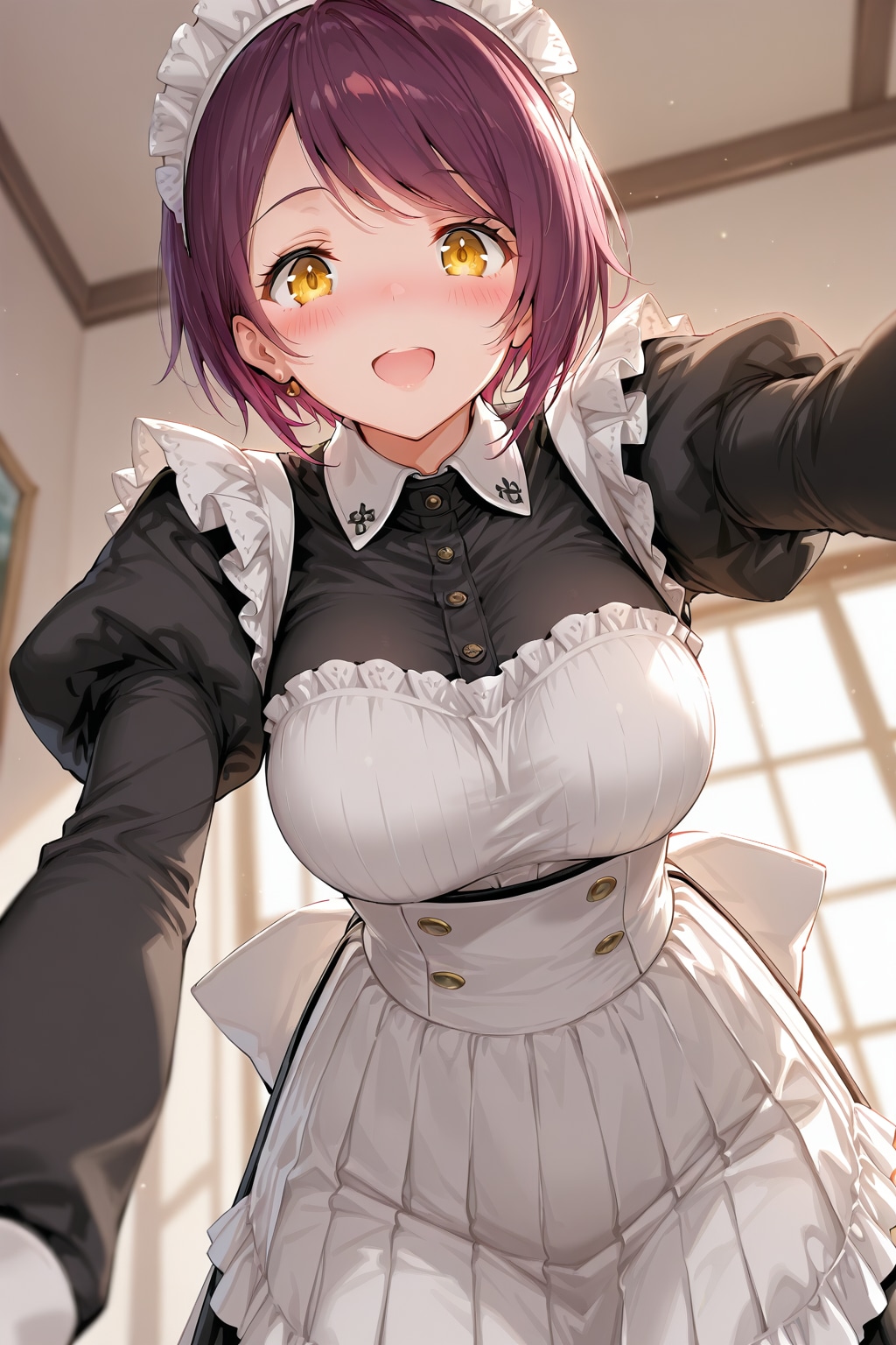 おはようございます（挨拶メイドの芽衣ちゃん） | の人気AIイラスト・グラビア