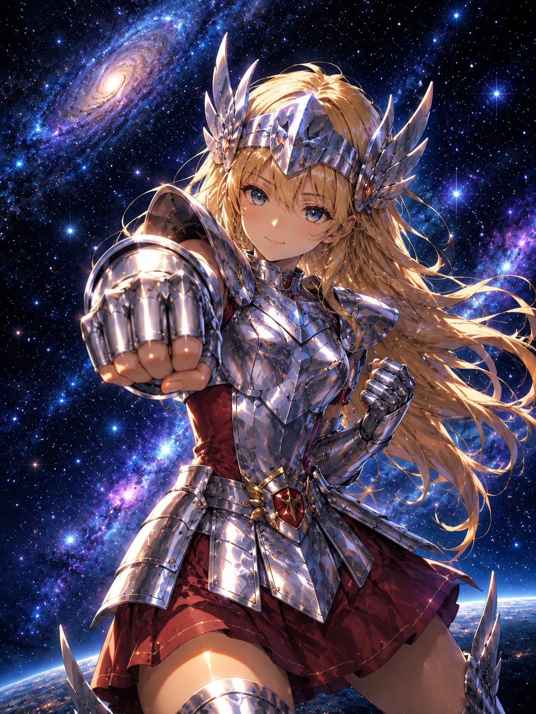 金髪　鎧を間違える | の人気AIイラスト・グラビア