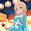 お祭りの玲華お嬢様✨ 3枚目