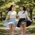 姉妹パンチラ　〜初夏の公園編〜 4枚目