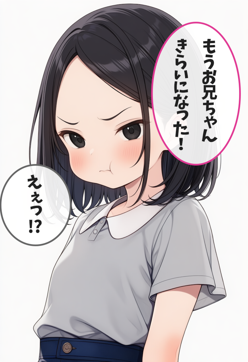 おでこが可愛い姪がオコ【2コマ漫画】