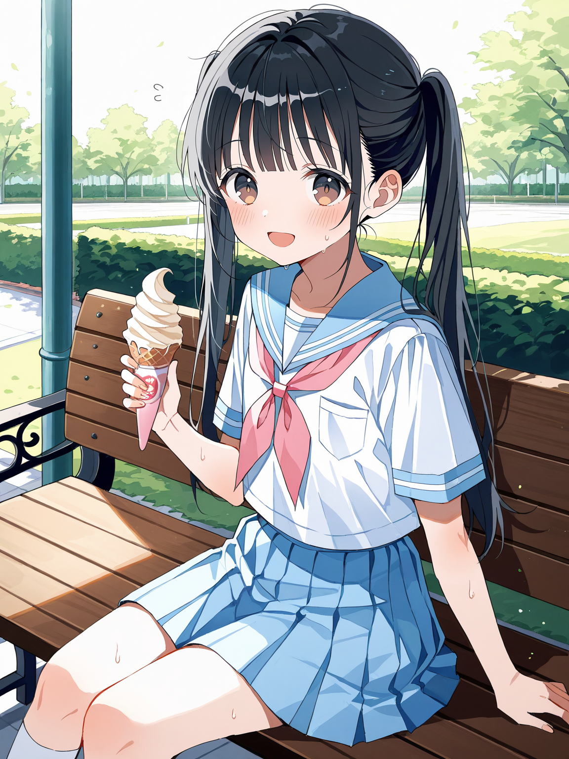 アイス美味しいね♡ | の人気AIイラスト・グラビア