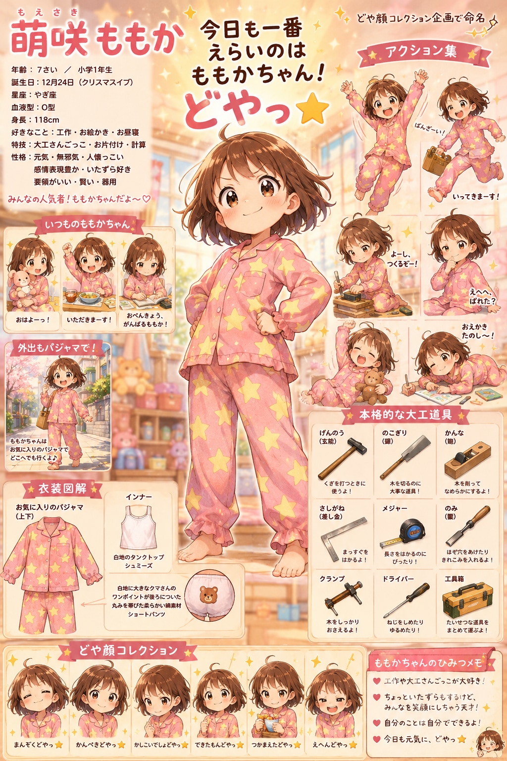 ももかちゃんキャラクターシート