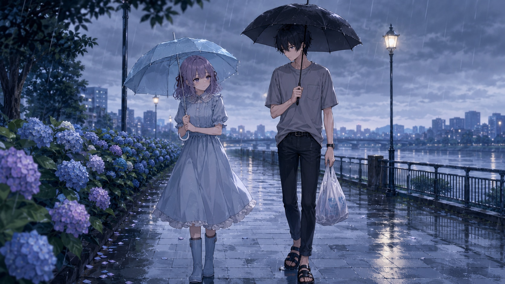 雨の日の橘兄妹