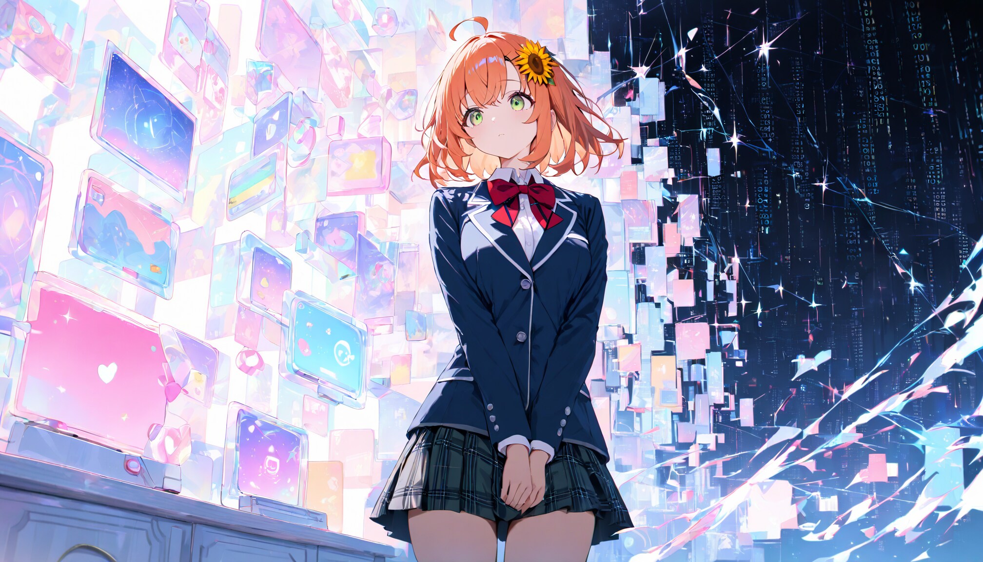 崩壊するデジタル世界 - 本間ひまわり / にじさんじ | の人気AIイラスト・グラビア