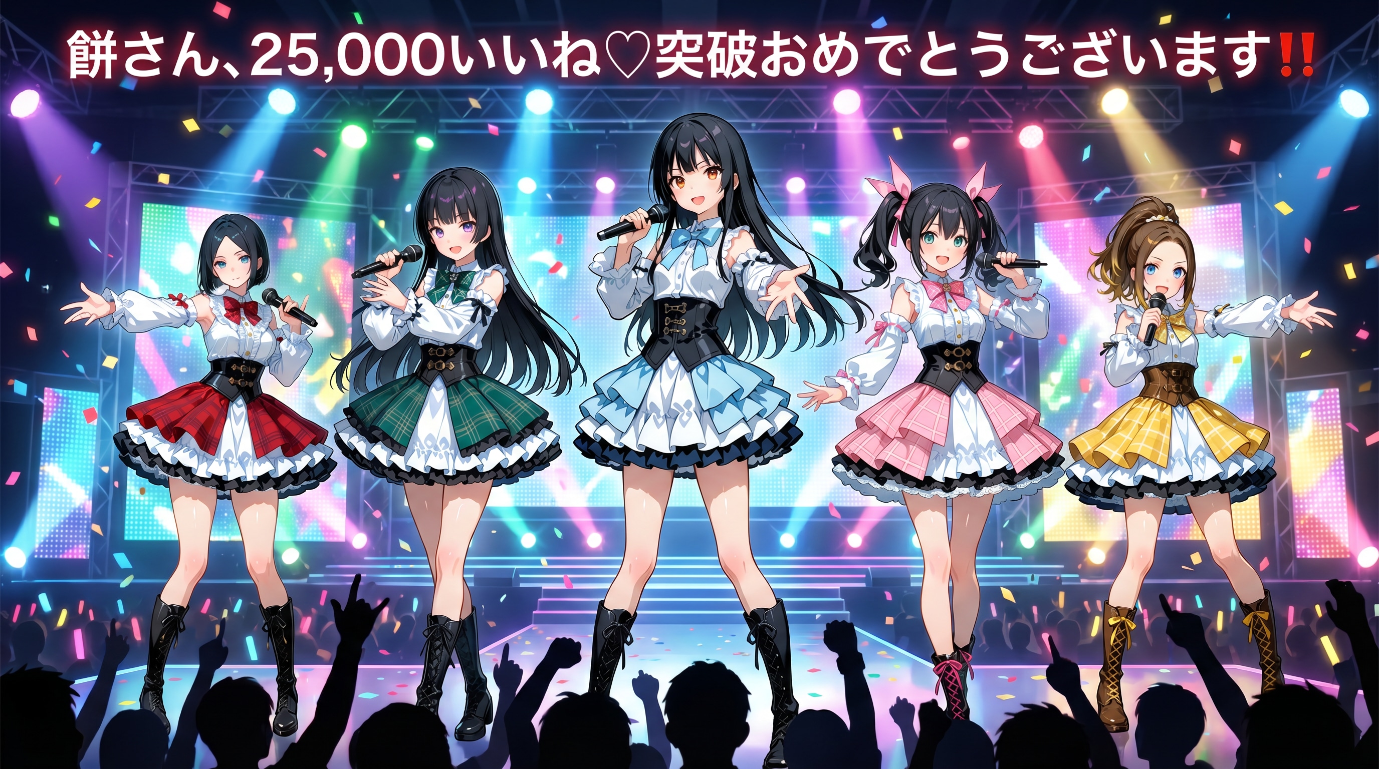 餅さん、25,000いいね突破おめでとうございます‼︎ | の人気AIイラスト・グラビア