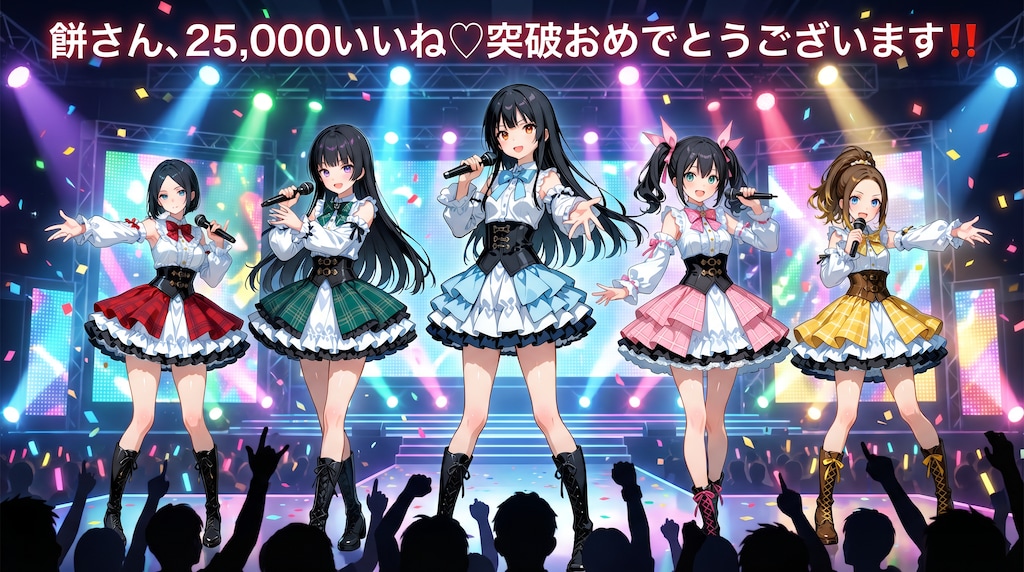 餅さん、25,000いいね突破おめでとうございます‼︎