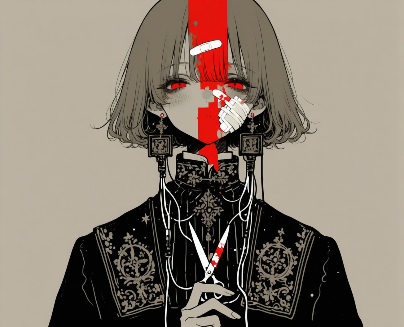 怪電話 | の人気AIイラスト・グラビア