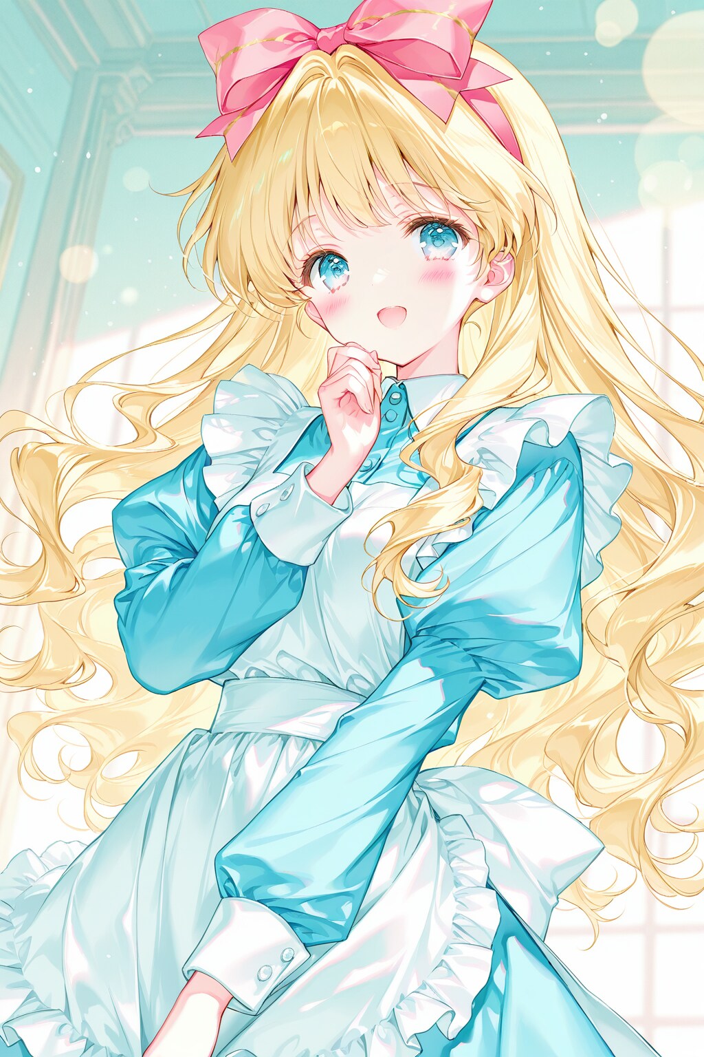 Shiny wavy Blond Hair🎀 | の人気AIイラスト・グラビア