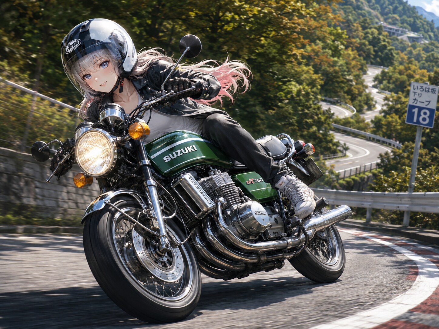 コーナーを攻める