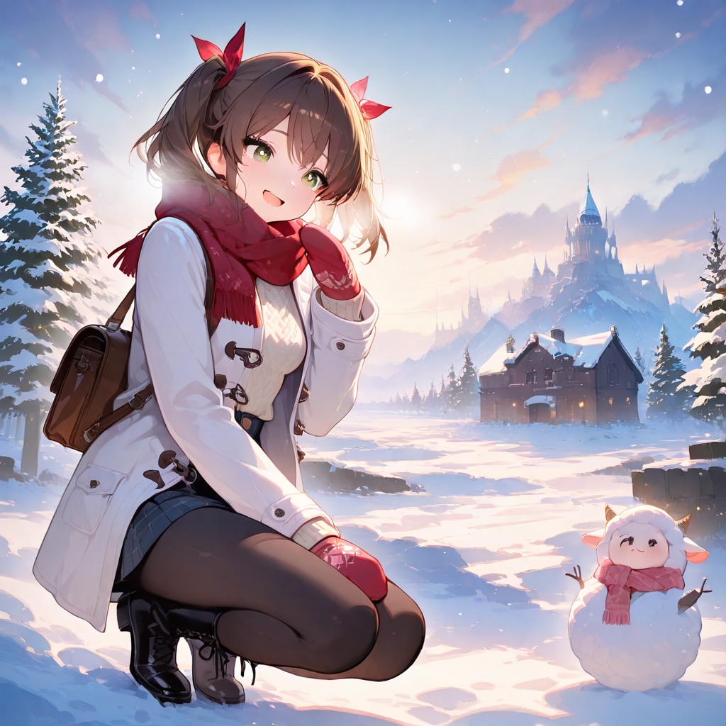 清水智江(うちの娘)、冬の日の光景【私服Edition】