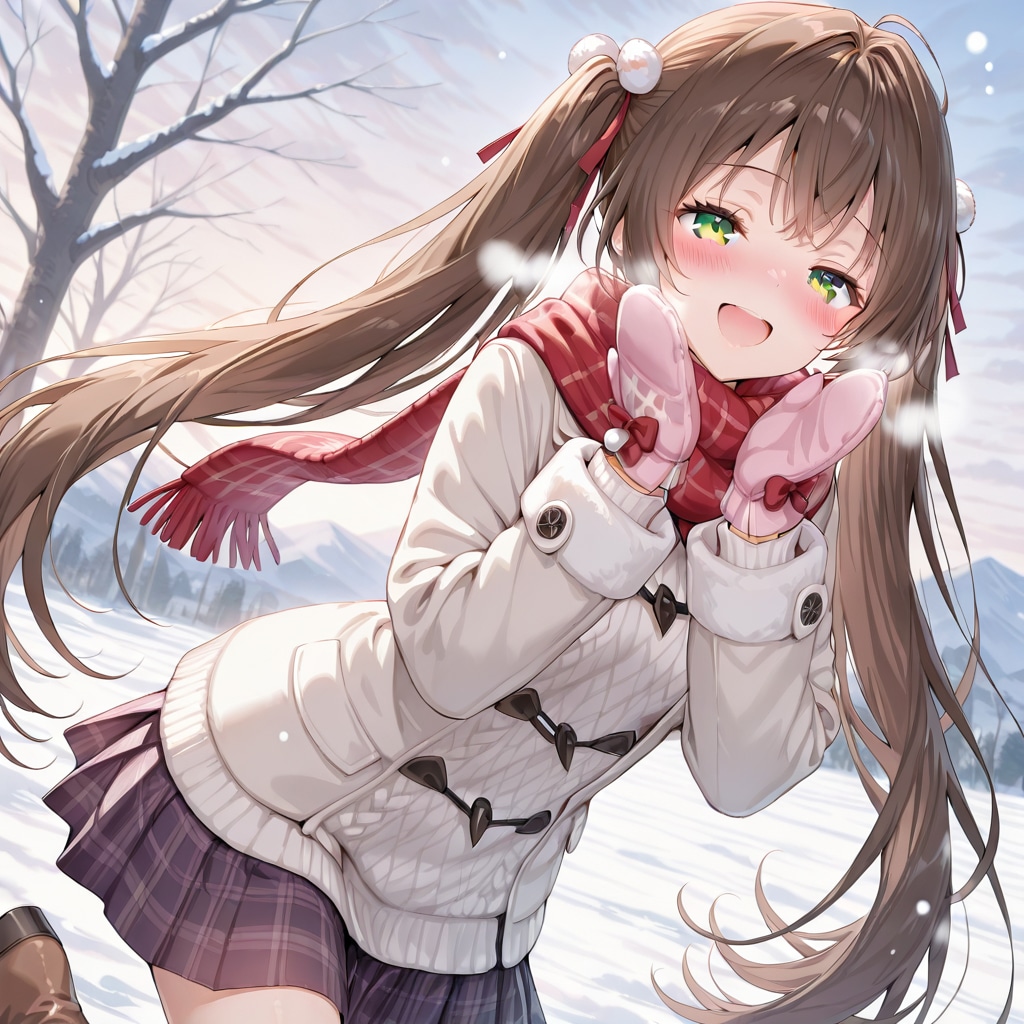 清水智江(うちの娘)、冬の日の光景【私服Edition】 | の人気AIイラスト・グラビア