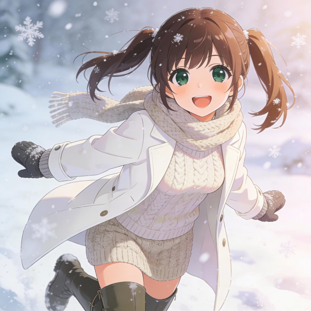 清水智江(うちの娘)、冬の日の光景【私服Edition】