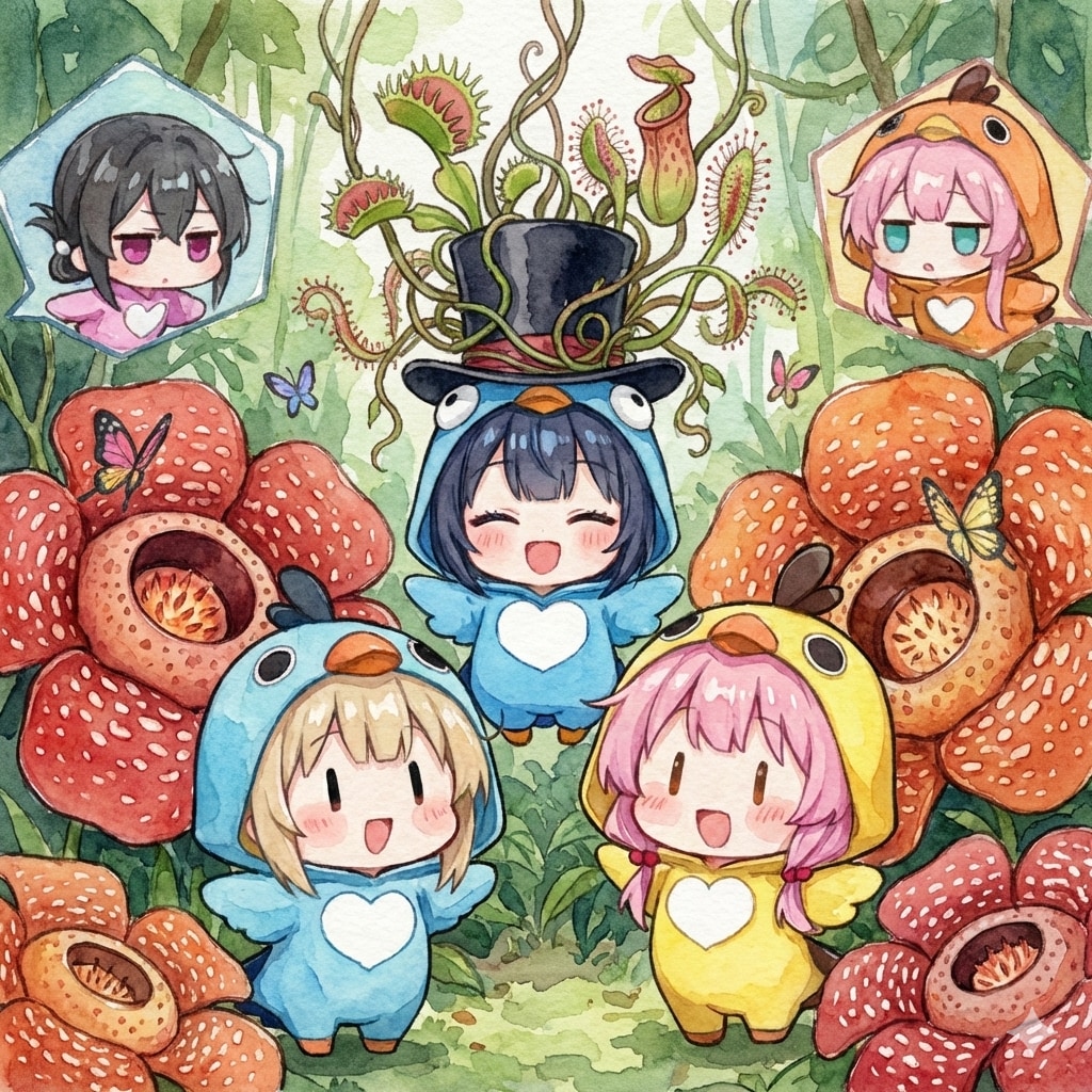 ラフレシアと仲良しちゃん | の人気AIイラスト・グラビア