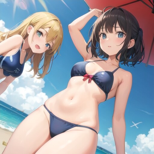 水着の女の子