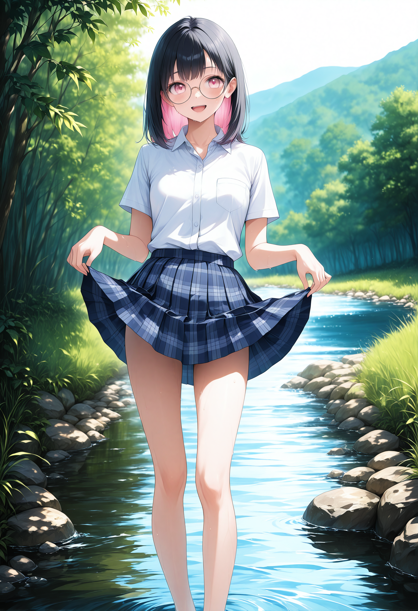 川遊び