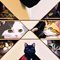 ねこの格闘ゲームのキャラセレ 3枚目