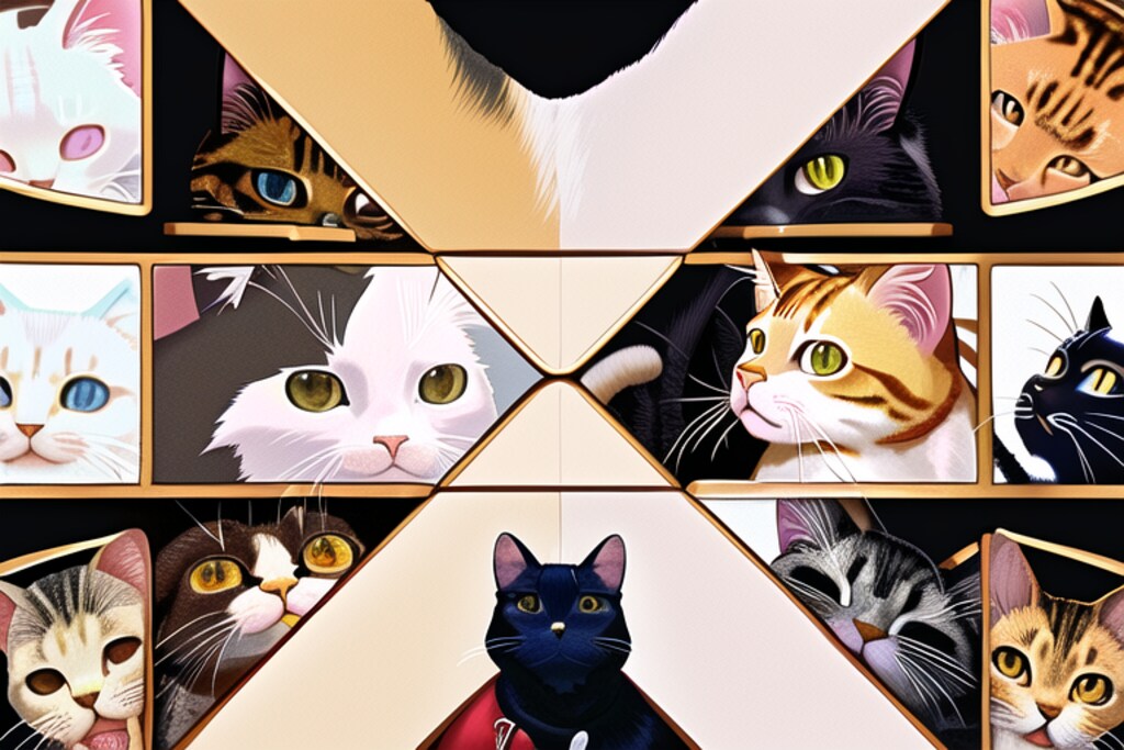 ねこの格闘ゲームのキャラセレ