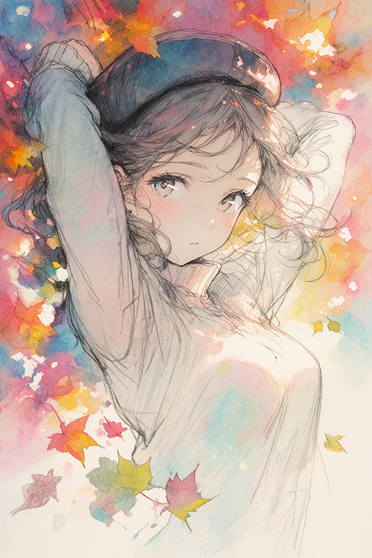 秋色のまなざし | の人気AIイラスト・グラビア