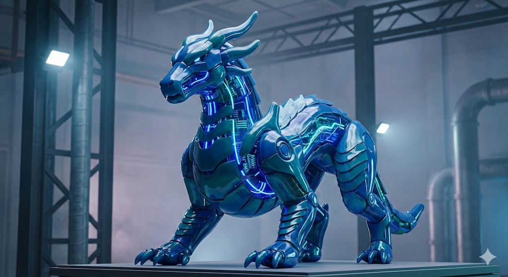 五聖獣復活編　メカ青龍　アクリルドールフィギュア