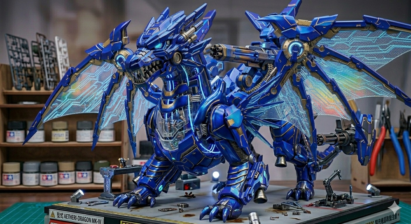五聖獣復活編　メカ青龍　アクリルドールフィギュア | の人気AIイラスト・グラビア