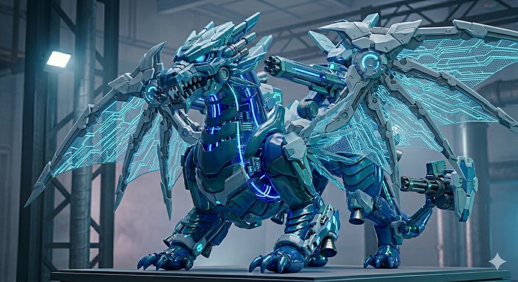 五聖獣復活編　メカ青龍　アクリルドールフィギュア