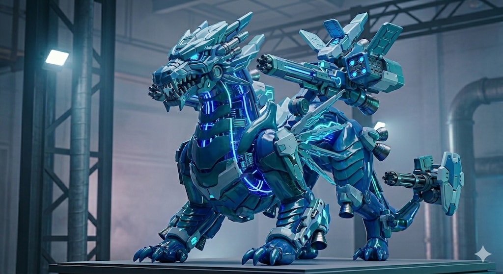 五聖獣復活編　メカ青龍　アクリルドールフィギュア