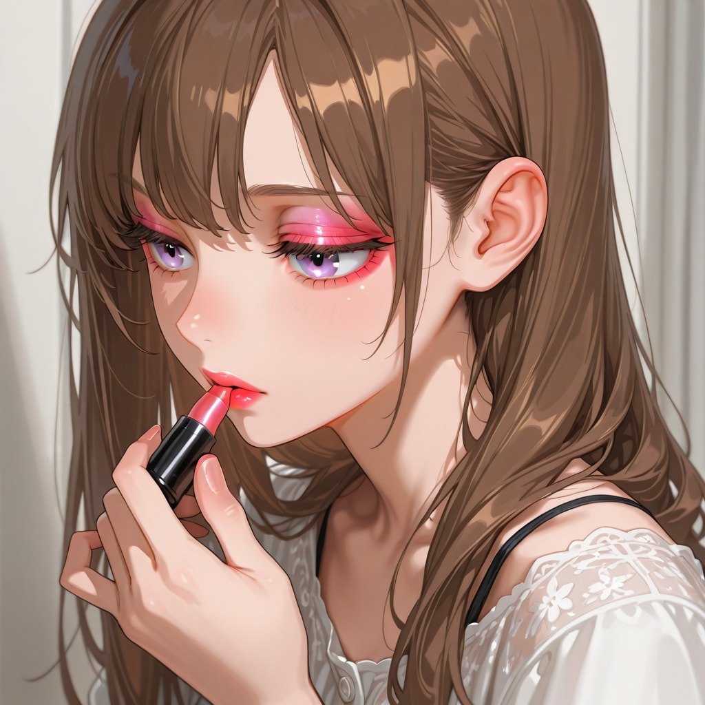 口紅 | の人気AIイラスト・グラビア