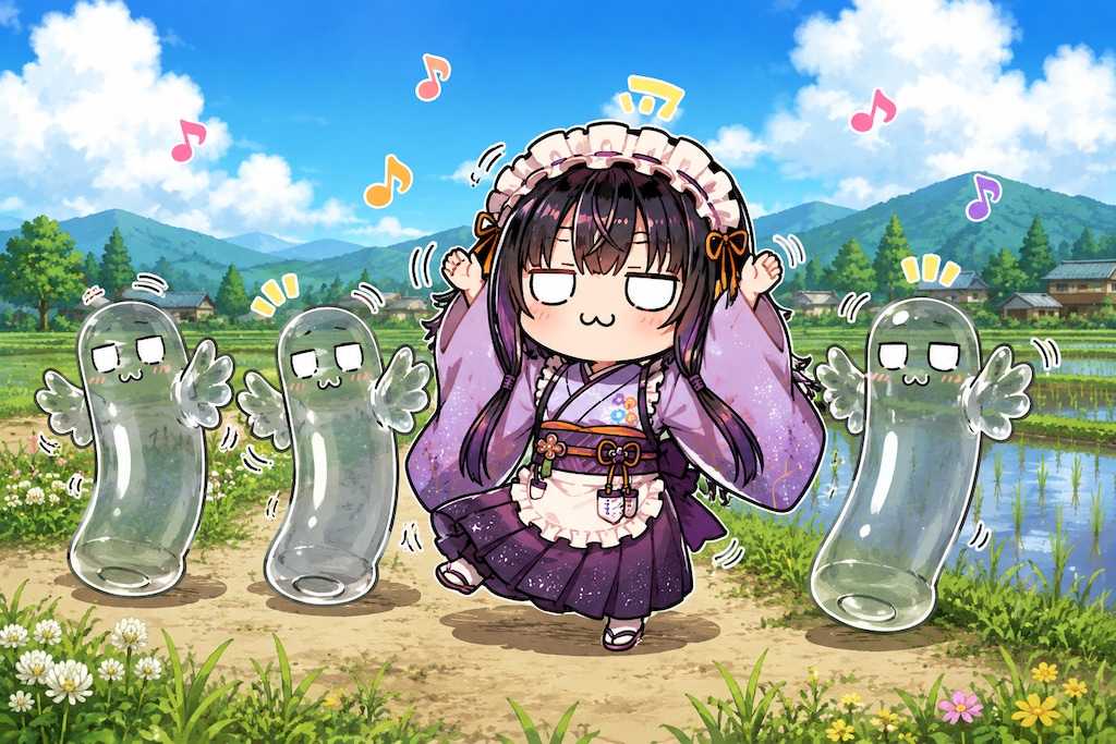くねくね踊る紫陽花