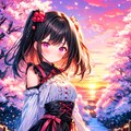 思い出の桜並木の下にいる、うちの子…(4枚)その1 2枚目