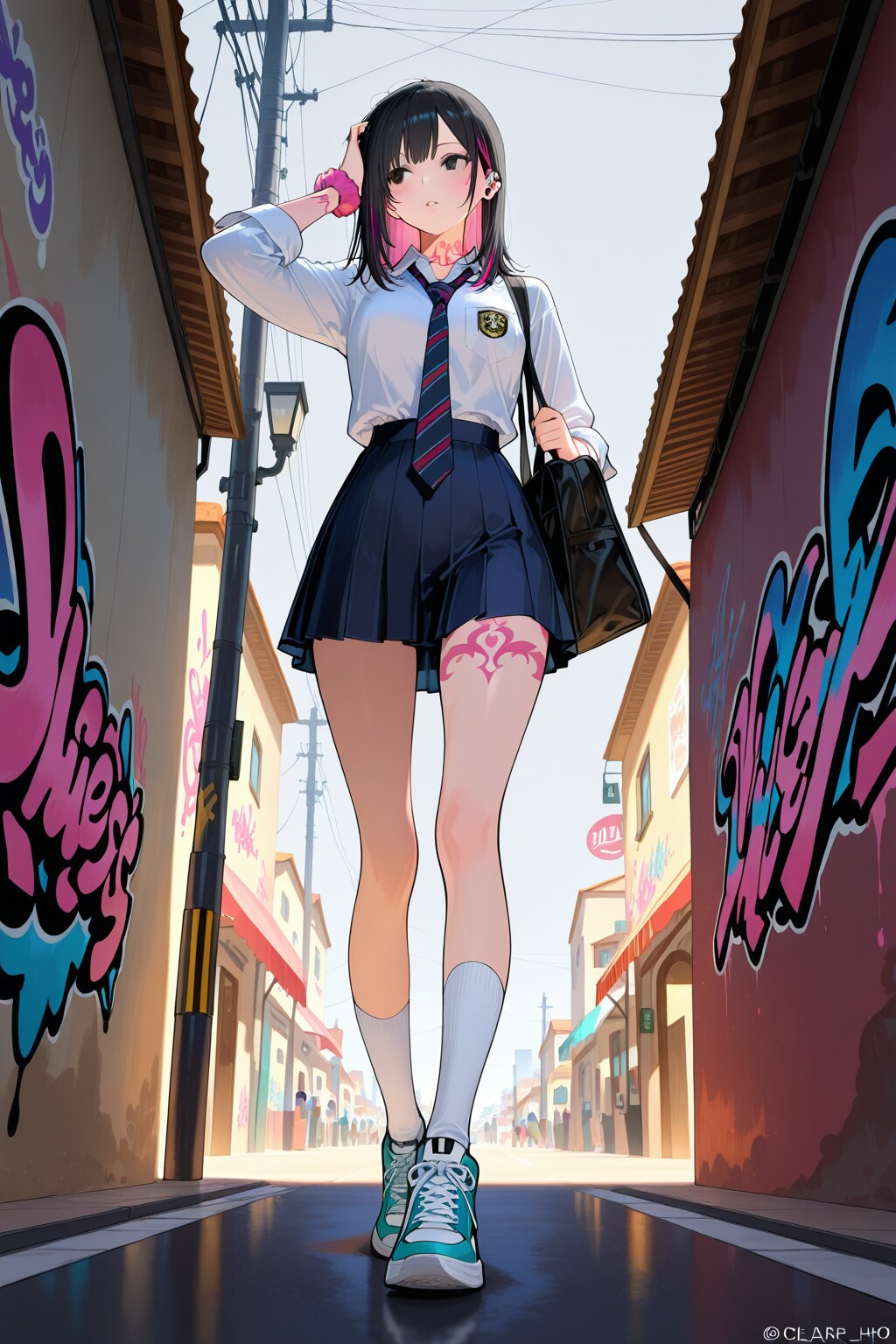 ギャルと路上