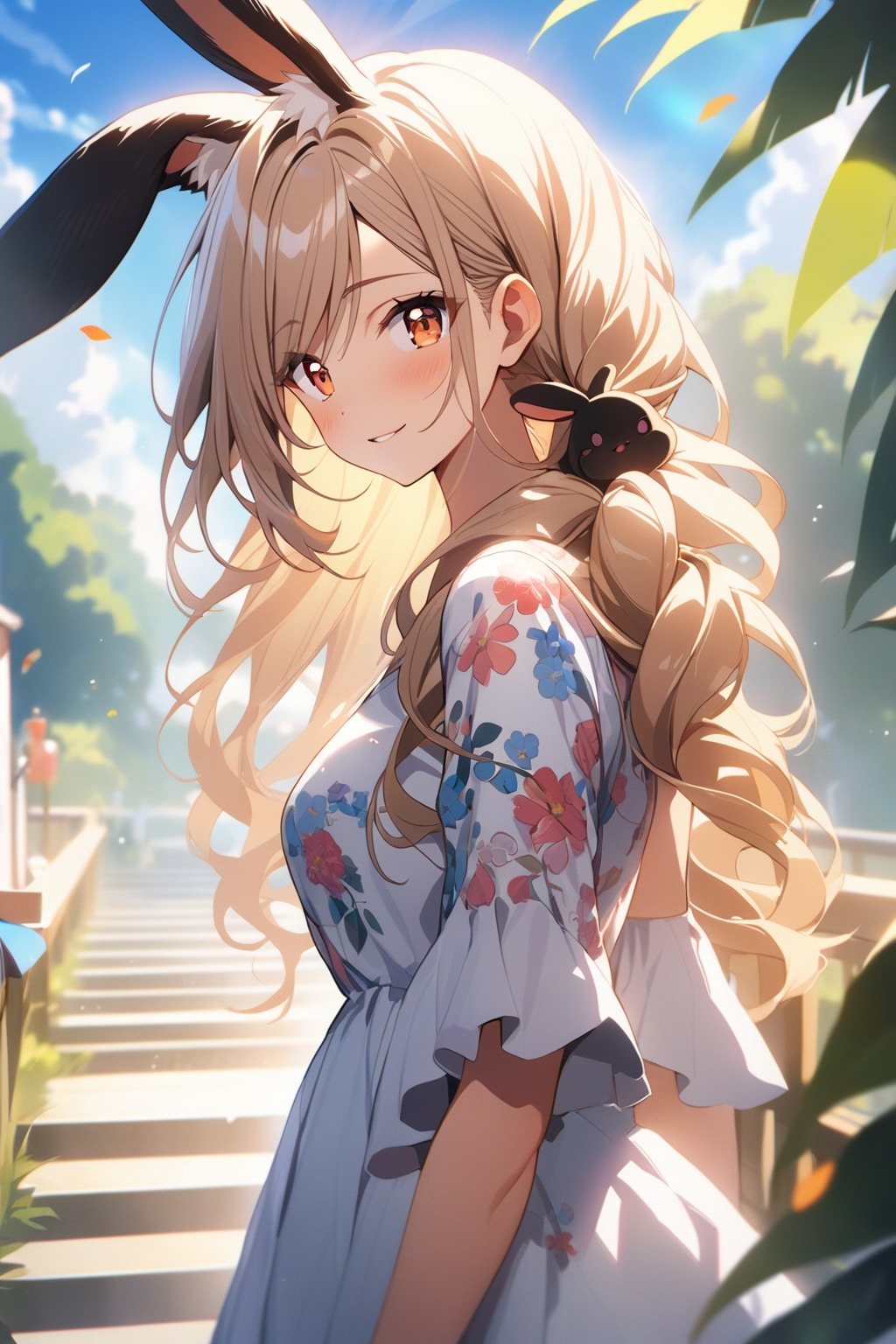 森で出会ったうさ耳少女