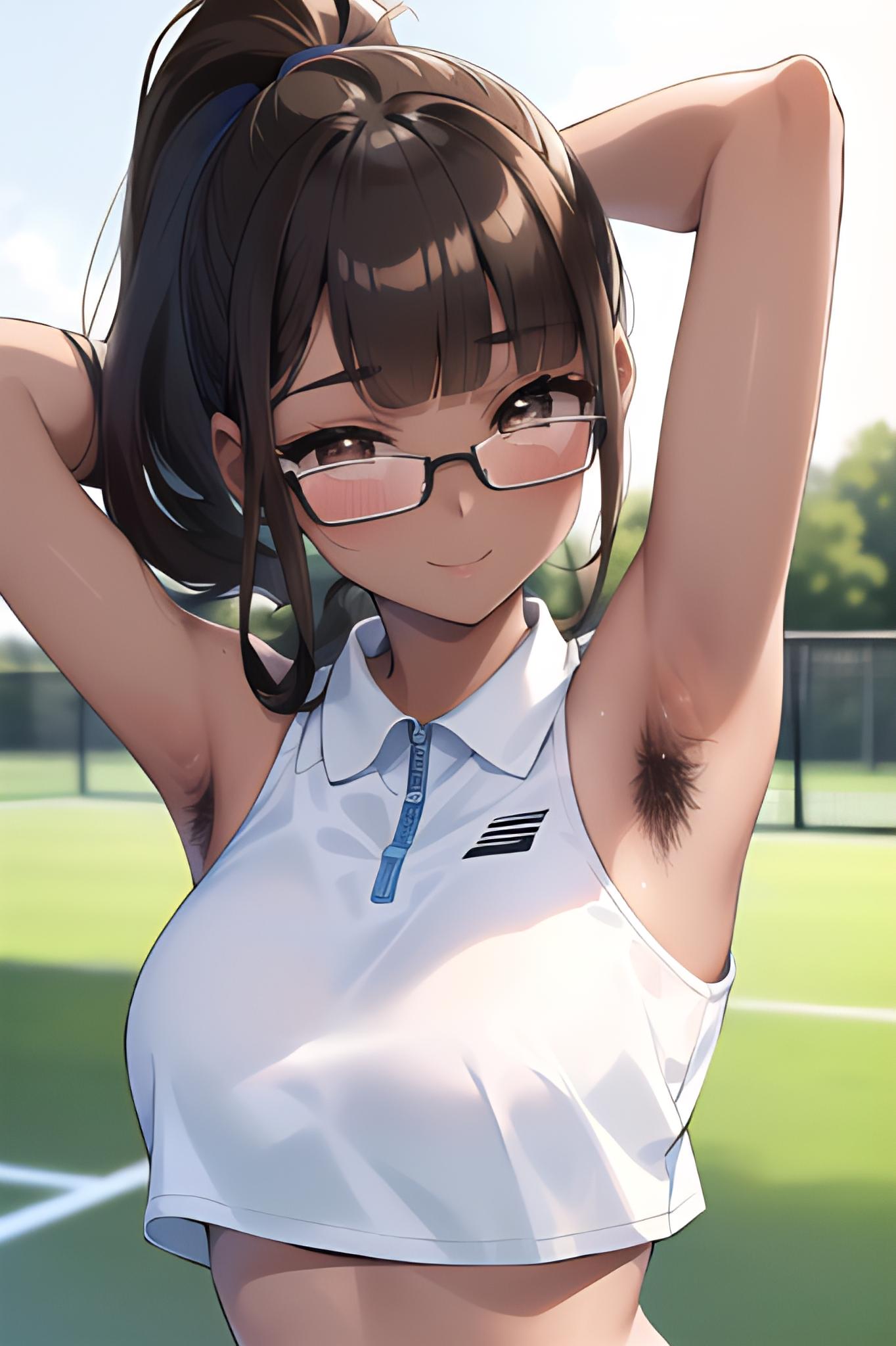 テニス部の脇毛の子②